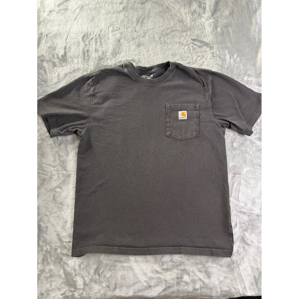 Carhartt K87 Men's Loose Fit Pocket‎ T-Shirt Dark Gray Cotton Workwear Size M